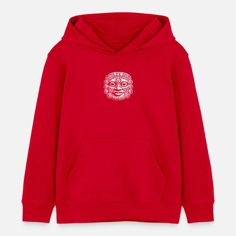 Masque - Sweat à capuche enfant bio Stanley/Stella - rouge