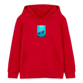 Gentle giant of calm waters, symbol of peace - Kids Organic Hoodie by Stanley/Stella - red - Front - AI Model Kid Male (0cm)