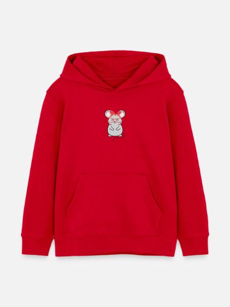 Maus Mäuse - Kinder Organic Hoodie Mini Cruiser von Stanley/Stella - Rot