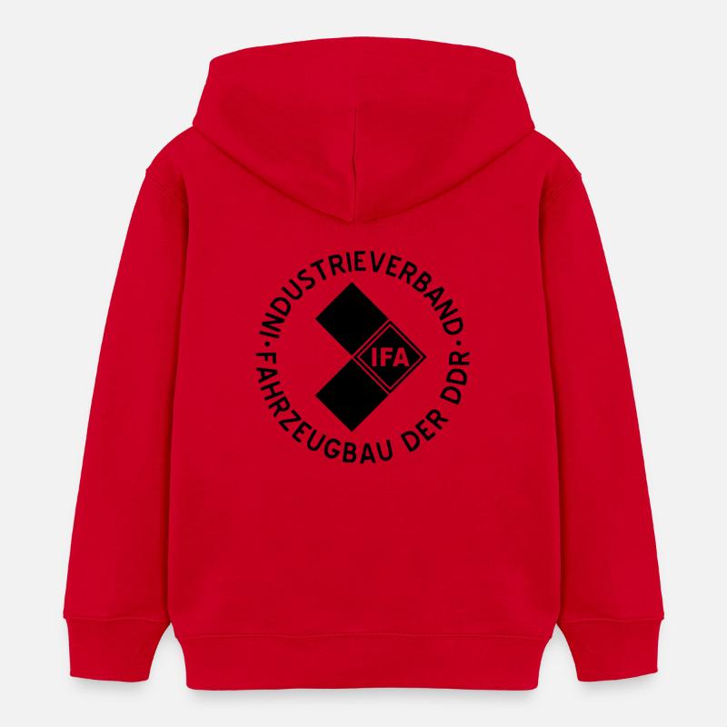 IFA noir - Sweat à capuche enfant bio Stanley/Stella - rouge