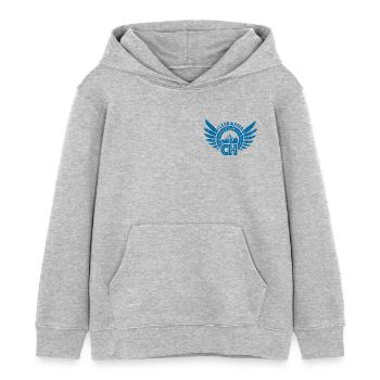 Woodwalkers Film Clearwater High Logo Chestprint - Kinder Organic Hoodie Mini Cruiser von Stanley/Stella - Grau meliert - Vorne - AI Model Kid Female (0cm)