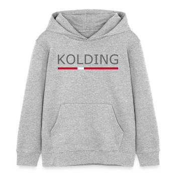 Kolding - Denmark Flag - Dänemark - Skandinavien - Kinder Organic Hoodie Mini Cruiser von Stanley/Stella - Grau meliert - Vorne - AI Model Kid Female (0cm)