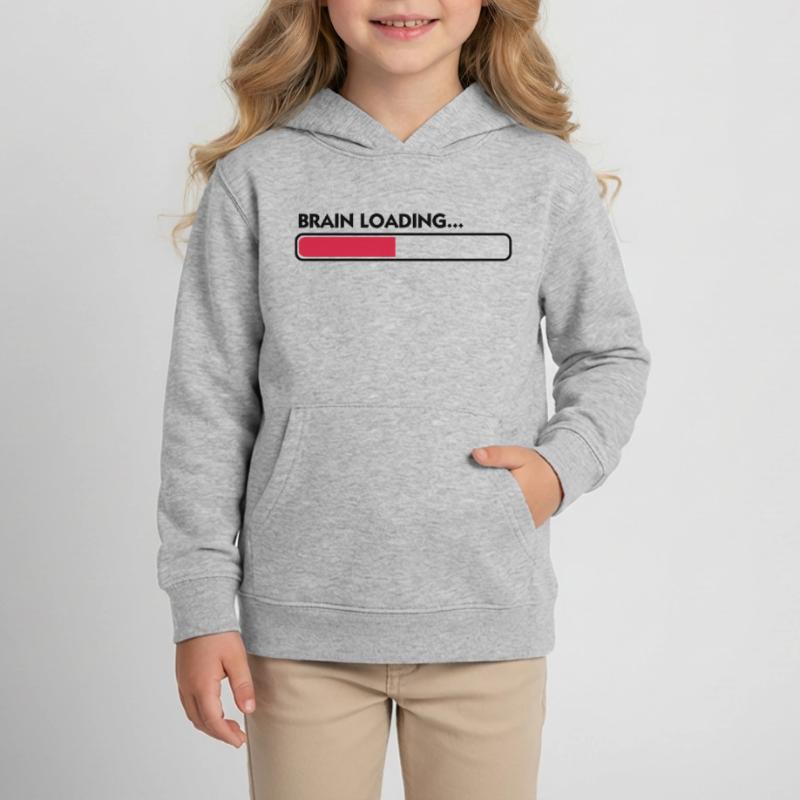 Brain loading Kids Organic Hoodie by Stanley/Stella