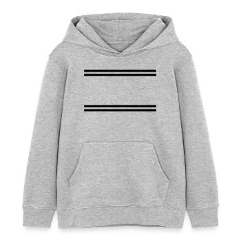 Ornement de frontière - Sweat à capuche enfant bio Stanley/Stella - gris chiné - Devant - AI Model Kid Female (0cm)