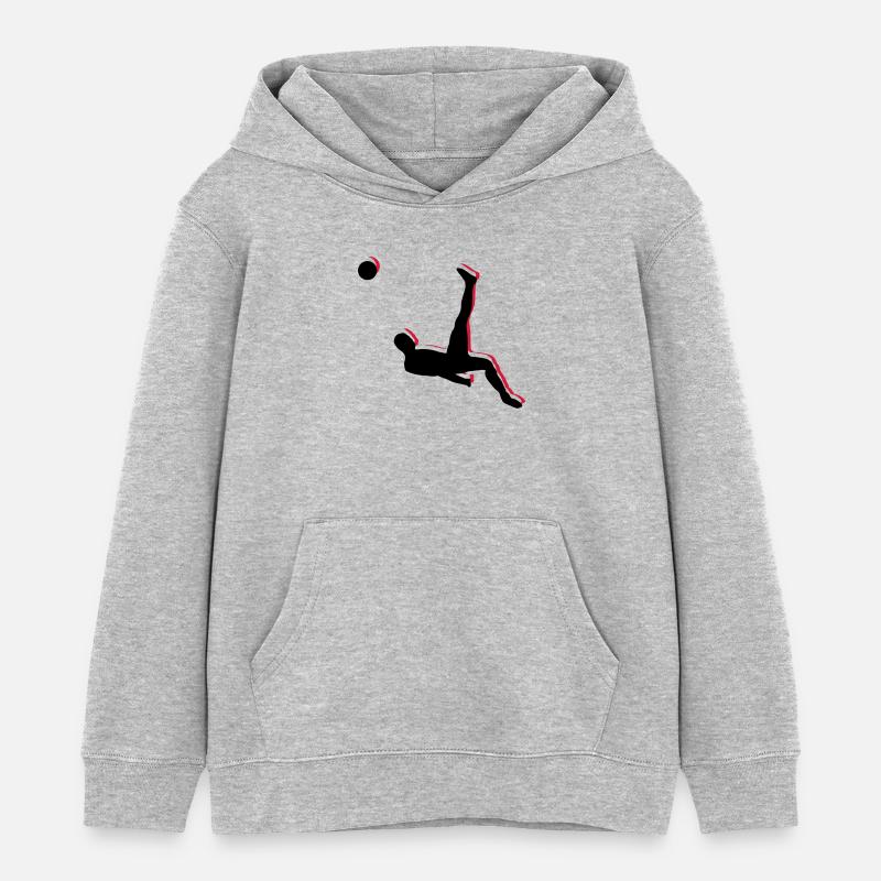 Soccer Overhead Kick Sports - Sweat à capuche enfant bio Stanley/Stella - gris chiné