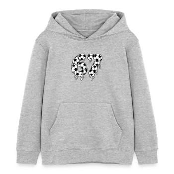 Tropping Soccer 67 Graffiti Six Seven - Kinder Organic Hoodie Mini Cruiser von Stanley/Stella - Grau meliert - Vorne - AI Model Kid Female (0cm)