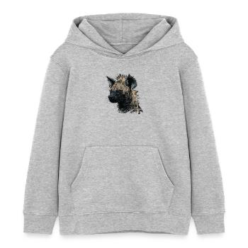 Punkrock Hyäne - Kinder Organic Hoodie Mini Cruiser von Stanley/Stella - Grau meliert - Vorne - AI Model Kid Female (0cm)