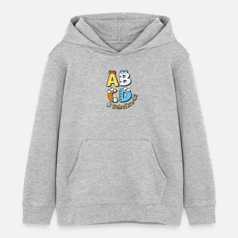 Schulkind Einschulung Schulanfang Schule - Kinder Organic Hoodie Mini Cruiser von Stanley/Stella - Grau meliert
