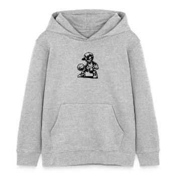 Lustige Motivation Basketball Training Wettkampf - Kinder Organic Hoodie Mini Cruiser von Stanley/Stella - Grau meliert - Vorne - AI Model Kid Female (0cm)