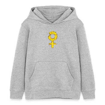 Woman - Femininity Symbol - Kids Organic Hoodie by Stanley/Stella - heather grey - Front - AI Model Kid Female (0cm)