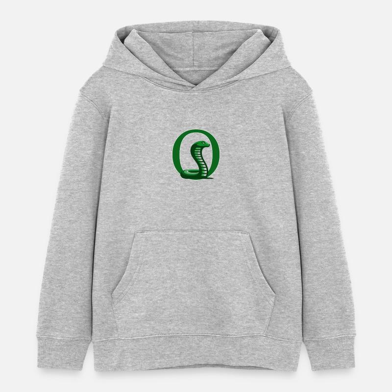 lettre O - Sweat à capuche enfant bio Stanley/Stella - gris chiné