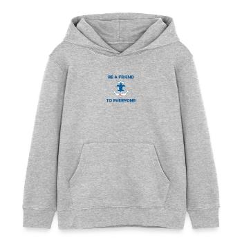 Seepfadfindergesetz Gelübde - Kinder Organic Hoodie Mini Cruiser von Stanley/Stella - Grau meliert - Vorne - AI Model Kid Female (0cm)