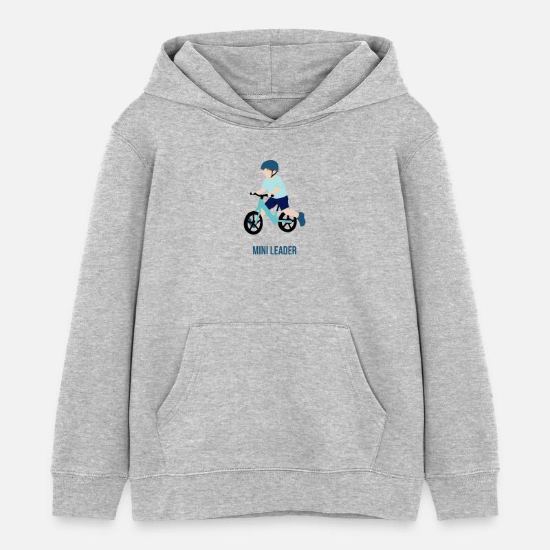 Kleiner Vorreiter - Kinder Organic Hoodie Mini Cruiser von Stanley/Stella - Grau meliert
