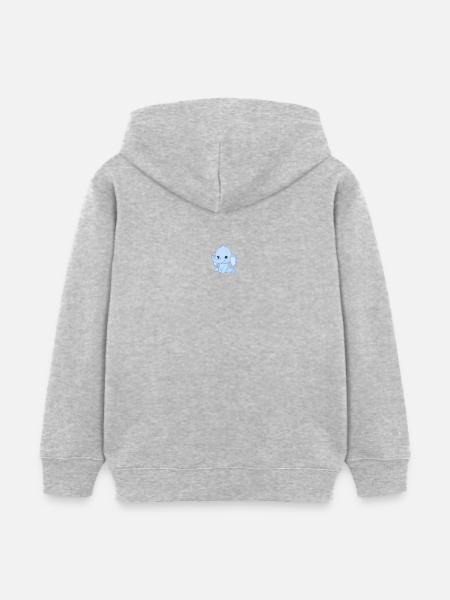 Elephants - Kids Organic Hoodie by Stanley/Stella - heather grey