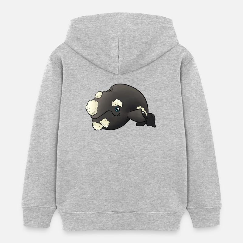 Petit sud Glattwal (Südkapper) - Sweat à capuche enfant bio Stanley/Stella - gris chiné