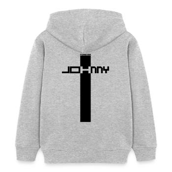 JOHNNY IMMER H - Kinder Organic Hoodie Mini Cruiser von Stanley/Stella - Grau meliert - Hinten - AI Model Kid Female (0cm)