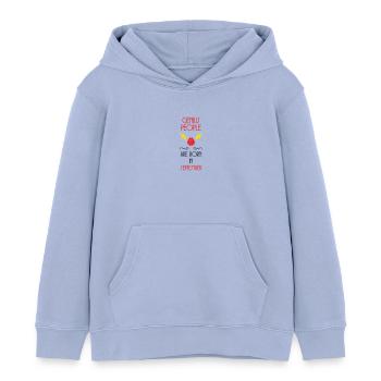 The Genies were born in September Humour - Kids Organic Hoodie by Stanley/Stella - sky - Front - AI Model Kid Male (0cm)