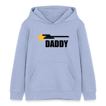 Daddy - Kinder Organic Hoodie Mini Cruiser von Stanley/Stella - Sky - Vorne - AI Model Kid Male (0cm)