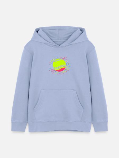 Tennisball Retrowave - Kinder Organic Hoodie Mini Cruiser von Stanley/Stella - Sky