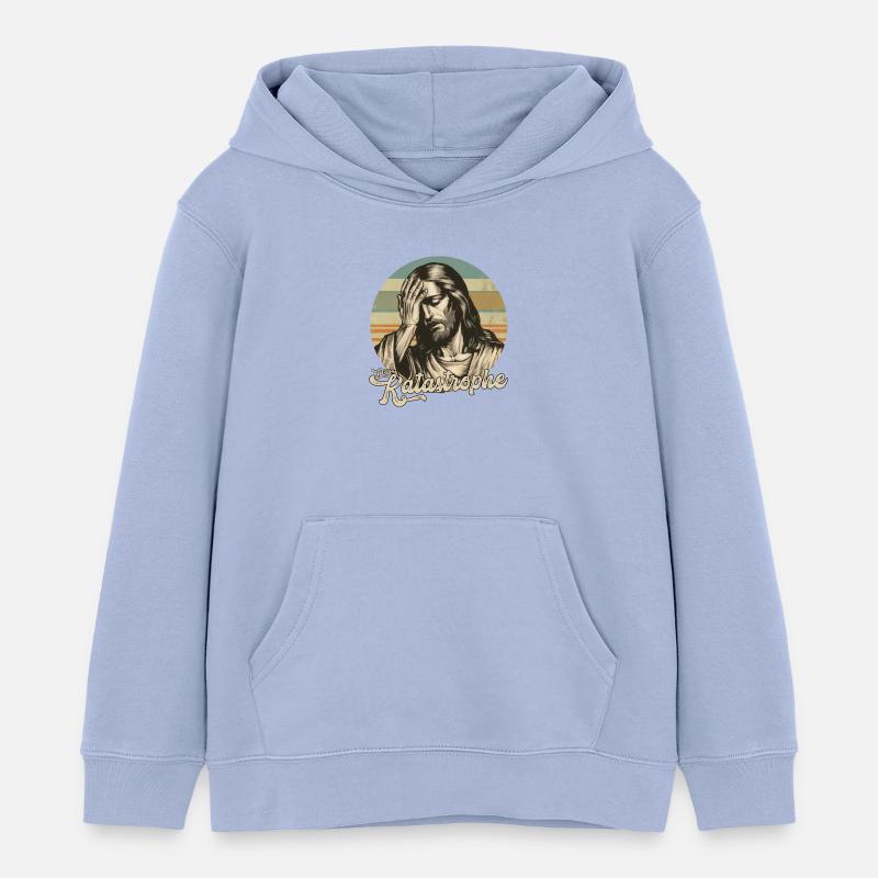 Jesus Digga Katastrophe - Kinder Organic Hoodie Mini Cruiser von Stanley/Stella - Sky