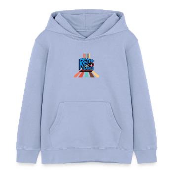 Retro games - Kids Organic Hoodie by Stanley/Stella - sky - Front - AI Model Kid Male (0cm)