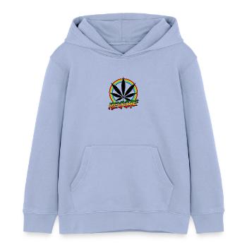 Reggae Rastafari Jamaïque Reggaeton Rasta Ragga Jah - Sweat à capuche enfant bio Stanley/Stella - ciel - Devant - AI Model Kid Male (0cm)