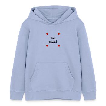 Adieu bonne chance - Sweat à capuche enfant bio Stanley/Stella - ciel - Devant - AI Model Kid Male (0cm)