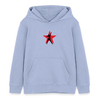 Sänger – Sänger – Lied – Gesang - Kinder Organic Hoodie Mini Cruiser von Stanley/Stella - Sky - Vorne - AI Model Kid Male (0cm)