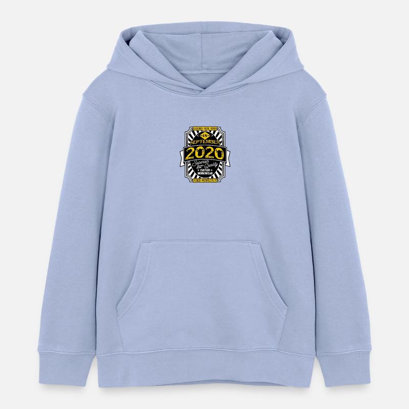 2020 SEPTEMBER - Sweat à capuche enfant bio Stanley/Stella - ciel