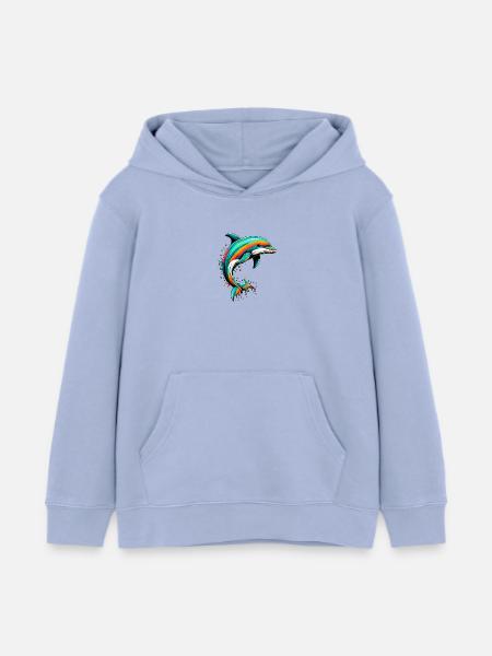 Delfin - Kinder Organic Hoodie Mini Cruiser von Stanley/Stella - Sky