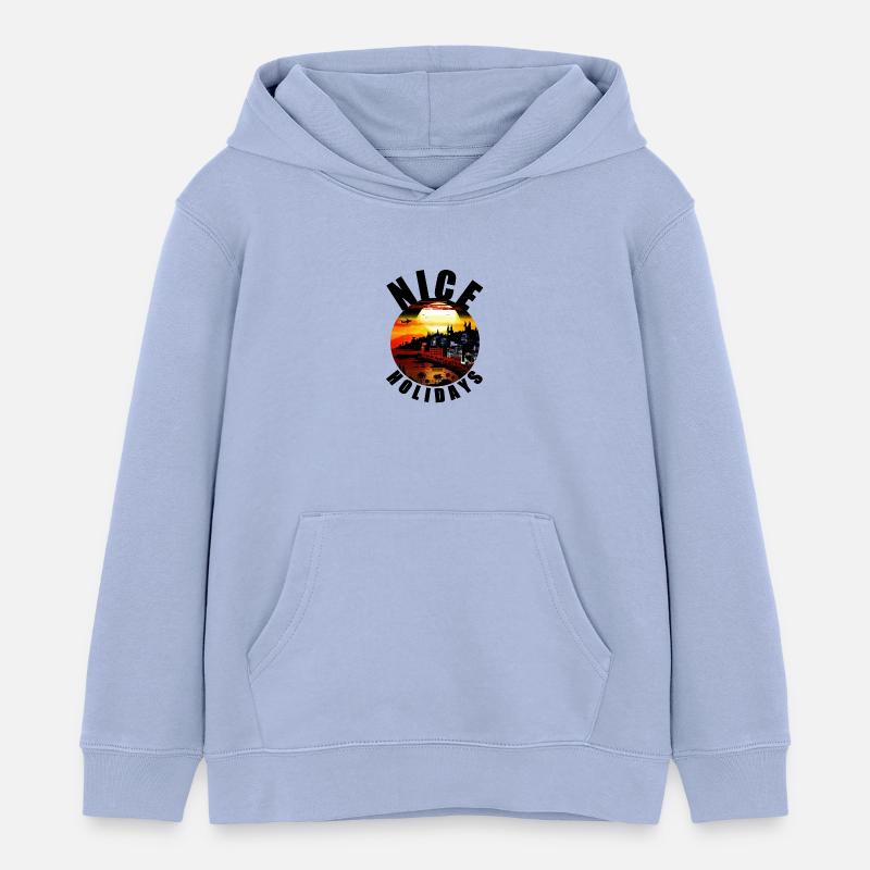 NICE - Sweat à capuche enfant bio Stanley/Stella - ciel