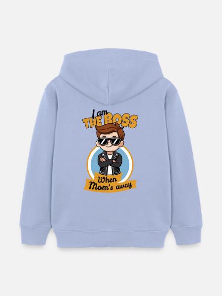 When Mom's away - Kids Organic Hoodie by Stanley/Stella - sky
