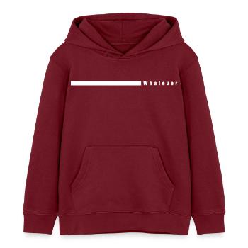 Whatever shirt – style décontracté et tendance - Sweat à capuche enfant bio Stanley/Stella - bordeaux - Devant - AI Model Kid Female (0cm)