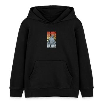 Retro Backen - Kinder Organic Hoodie Mini Cruiser von Stanley/Stella - Schwarz - Vorne - AI Model Kid Male (0cm)
