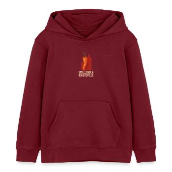 Saucier Pieux Chili Fermenté Épicé - Sweat à capuche enfant bio Stanley/Stella - bordeaux - Devant - AI Model Kid Female (0cm)