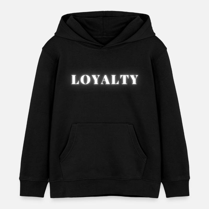 Loyauté - Sweat à capuche enfant bio Stanley/Stella - noir
