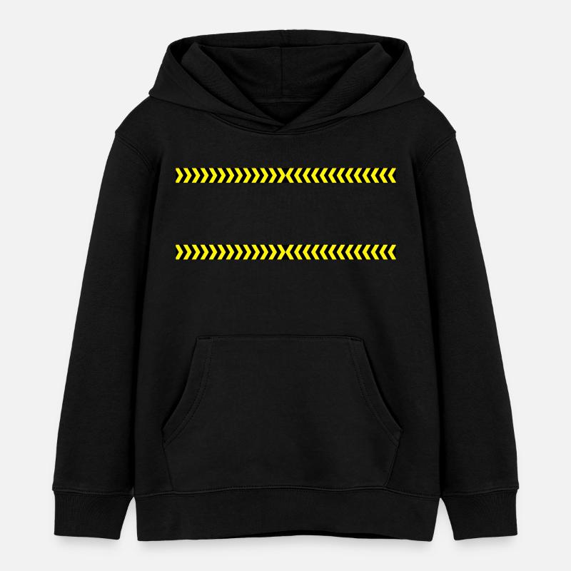 Ornement de frontière - Sweat à capuche enfant bio Stanley/Stella - noir