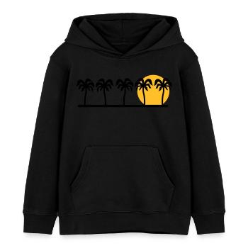 Palmen - Kinder Organic Hoodie Mini Cruiser von Stanley/Stella - Schwarz - Vorne - AI Model Kid Male (0cm)