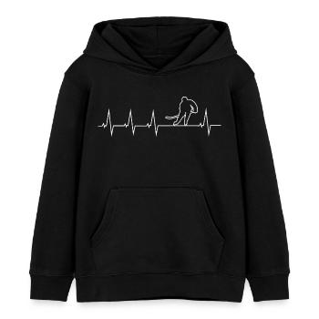 Ich liebe Eishockey - Kinder Organic Hoodie Mini Cruiser von Stanley/Stella - Schwarz - Vorne - AI Model Kid Male (0cm)