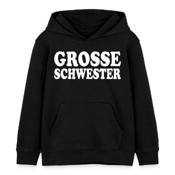 Grosse schwester - Kinder Organic Hoodie Mini Cruiser von Stanley/Stella - Schwarz - Vorne - AI Model Kid Male (0cm)