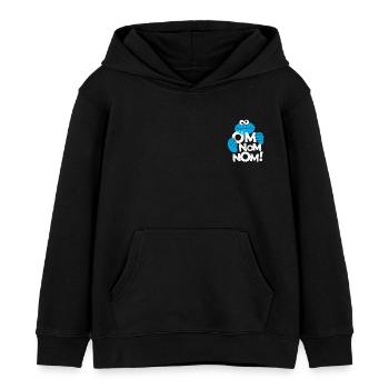 Sesamstraße Krümelmonster Om Nom Nom Klein - Kinder Organic Hoodie Mini Cruiser von Stanley/Stella - Schwarz - Vorne - AI Model Kid Male (0cm)