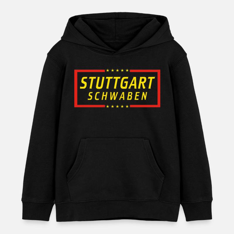 Stuttgart : la fierté souabe - Sweat à capuche enfant bio Stanley/Stella - noir