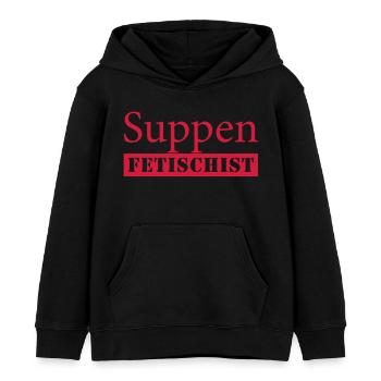 Soups Fetishes - Kids Organic Hoodie by Stanley/Stella - black - Front - AI Model Kid Male (0cm)