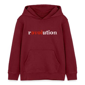 revolutie - Kinder hoodie biologisch Stanley/Stella - bourgognerood - Voor - AI Model Kid Female (0cm)