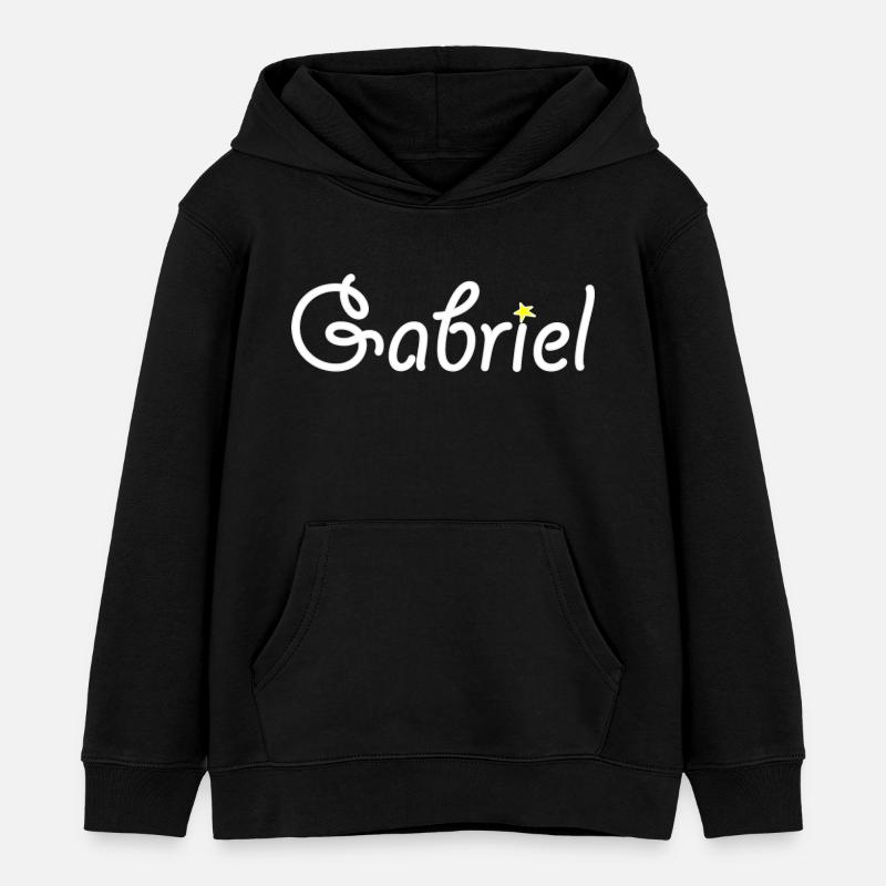 Gabriel - Kinder Organic Hoodie Mini Cruiser von Stanley/Stella - Schwarz