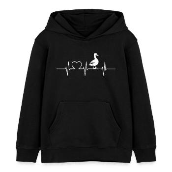 Enten Ente - Kinder Organic Hoodie Mini Cruiser von Stanley/Stella - Schwarz - Vorne - AI Model Kid Male (0cm)