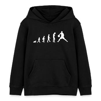 Développement du bébé au joueur de handball / sport - Sweat à capuche enfant bio Stanley/Stella - noir - Devant - AI Model Kid Male (0cm)