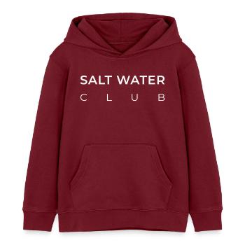 Marine Salt Water Club - Kinder Organic Hoodie Mini Cruiser von Stanley/Stella - Burgunderrot - Vorne - AI Model Kid Female (0cm)