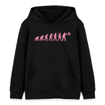 Évolution de l’heure de la collation - Sweat à capuche enfant bio Stanley/Stella - noir - Devant - AI Model Kid Male (0cm)