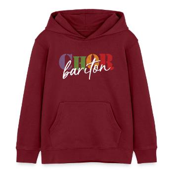 Choir Baritone - Kids Organic Hoodie by Stanley/Stella - burgundy - Front - AI Model Kid Female (0cm)